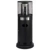 electriQ Outdoor Freestanding Bullet Gas Heater - Black