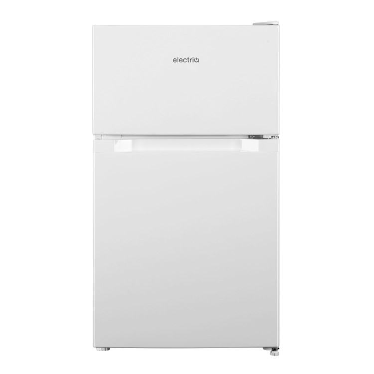 Refurbished electriQ eiQUCFFWHve Freestanding 86 Litre 70/30 Fridge Freezer White 