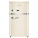 78927168/1/eiQUCRETROFFCREAM Refurbished electriQ eiQUCRETROFFCREAM Freestanding 80 Litre 70/30 Retro Fridge Freezer Cream