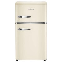 electriQ 80 Litre 70/30 Retro Freestanding Fridge Freezer – Cream electriQ 80 Litre 70/30 Retro Freestanding Fridge Freezer – Cream