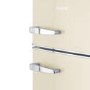 electriQ 80 Litre 70/30 Retro Freestanding Fridge Freezer – Cream