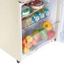 GRADE A1 - electriQ 80 Litre 70/30 Retro Freestanding Fridge Freezer – Cream
