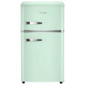 eiQUCRETROFFGRN electriQ 80 Litre 70/30 Retro Freestanding Fridge Freezer - Mint Green