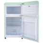 electriQ 80 Litre 70/30 Retro Freestanding Fridge Freezer - Mint Green