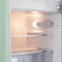 electriQ 80 Litre 70/30 Retro Freestanding Fridge Freezer - Mint Green