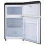 electriQ 80 Litre 70/30 Retro Freestanding Fridge Freezer - Matte Black