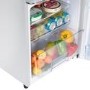 electriQ 80 Litre 70/30 Retro Freestanding Fridge Freezer - White