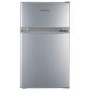 electriQ 80 Litre Under Counter Freestanding Fridge Freezer - Silver