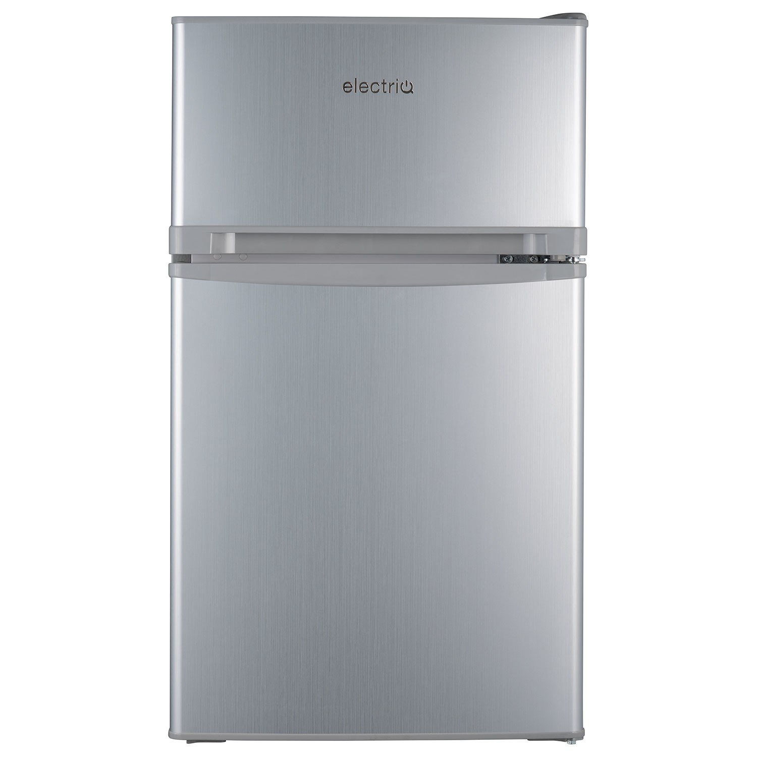 electriQ 80 Litre Under Counter Freestanding Fridge Freezer - Silver