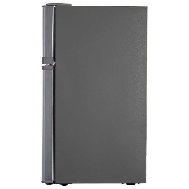 electriQ 80 Litre Under Counter Freestanding Fridge Freezer - Silver