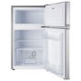 electriQ 80 Litre Under Counter Freestanding Fridge Freezer - Silver