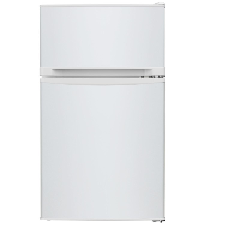 electriQ 80 Litre Under Counter Freestanding Fridge Freezer - White
