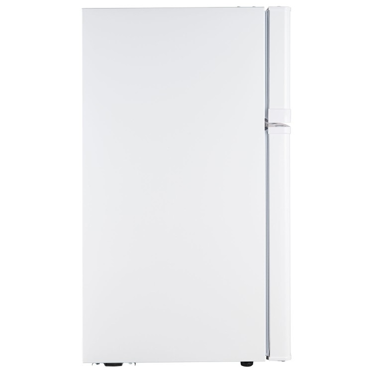 GRADE A1 - electriQ 80 Litre Under Counter Freestanding Fridge Freezer - White