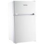 GRADE A1 - electriQ 80 Litre Under Counter Freestanding Fridge Freezer - White
