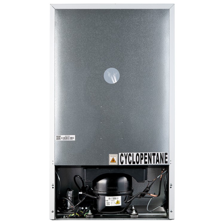 GRADE A1 - electriQ 80 Litre Under Counter Freestanding Fridge Freezer - White