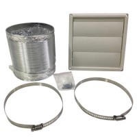 GRADE A1 - Universal Kitchen Cooker Hood Vent Ducting Kit - for 150mm Air Outlet