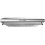 GRADE A2 - electriQ 60cm Stainless Steel  Visor Hood with Glass Front Top & Rear Venting  -  5 Year warranty