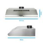 electriQ 60cm Stainless Steel Conventional Visor Cooker Hood Top Venting 