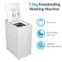 Refurbished electriQ eiQWMTL75 Freestanding 7.5KG 1200 Spin Washing Machine White