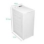 electriQ 8kg 1300rpm Top Loading Washing Machine - White