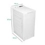 electriQ 8kg 1300rpm Top Loading Washing Machine - White