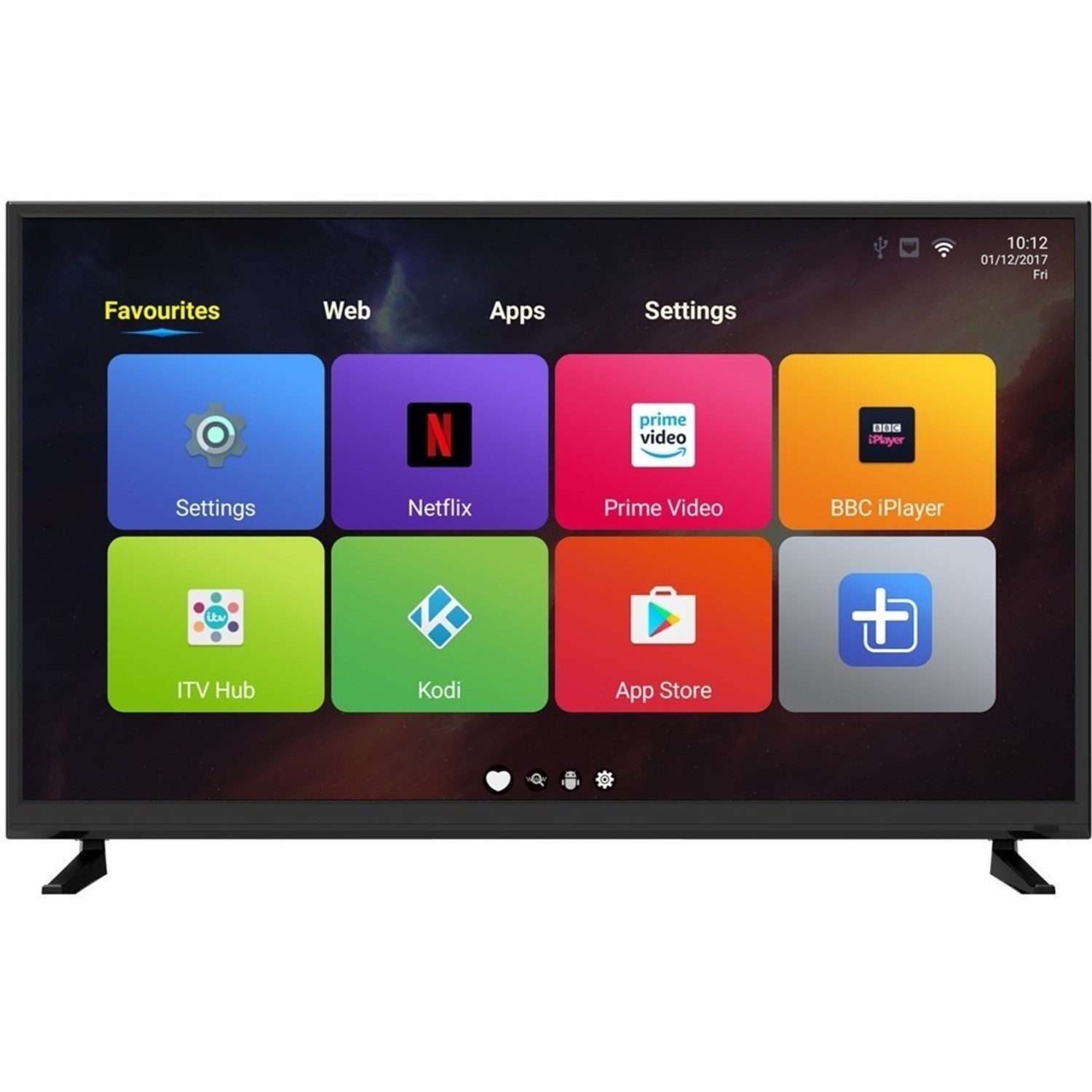 electriq 40 1080p full hd led android smart tv with freeview hd
