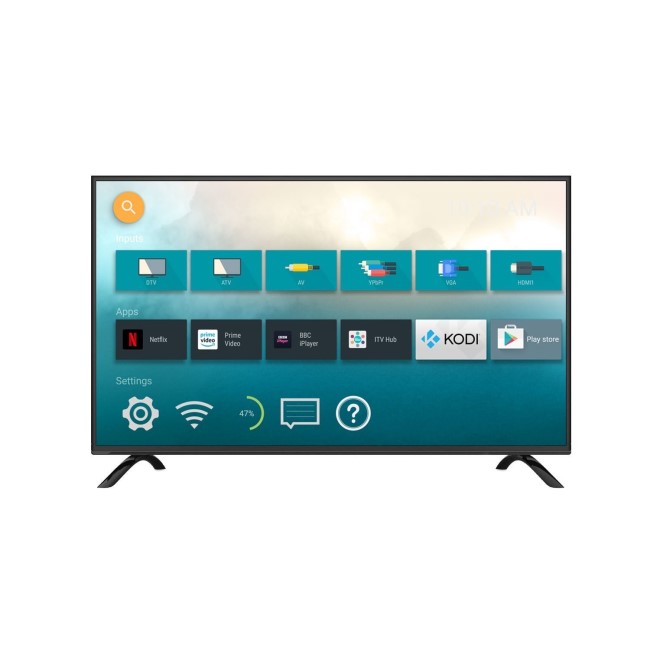 Ex Display - electriQ 43" 4K Ultra HD HDR LED Android Smart TV with Freeview HD