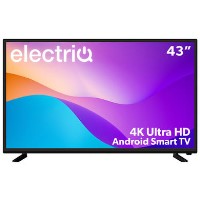electriQ 43 Inch 4K Ultra HD HDR Android Smart LED TV with Freeview HD Best Price, Cheapest Prices