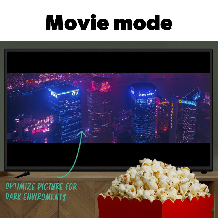 electriQ T2SMH 43 Inch LED 4K HDR Freeview Android Smart TV