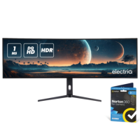 electriQ 49" DQHD IPS 5K 144Hz 1ms Super UltraWide Curved Gaming Monitor