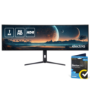 electriQ 49" DQHD IPS 5K 144Hz 1ms Super UltraWide Curved Gaming Monitor
