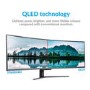 electriQ 49SUWD144FSHQ-V3 49" QLED Full HD 144Hz Super UltraWide Curved Gaming Monitor
