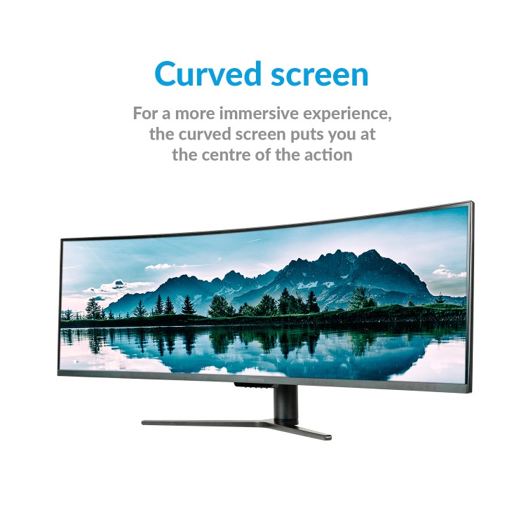 electriQ 49SUWD144FSHQ-V3 49" QLED Full HD 144Hz Super UltraWide Curved Gaming Monitor