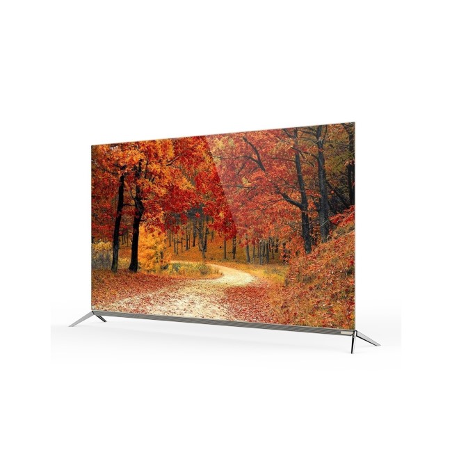 GRADE A3 - electriQ 55" 4K UHD OLED LG Panel HDR Android Smart TV with Freeview HD and Freesat 