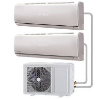 GRADE A1 - Multi-split 18000 BTU Inverter Air Conditioner with single outdoor unit and two 9000 BTU indoor units