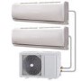 GRADE A1 - Multi-split 18000 BTU Inverter Air Conditioner with single outdoor unit and two 9000 BTU indoor units