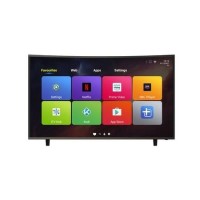 GRADE A2 - electriQ 49" Curved 4K Ultra HD LED Android Smart TV with Freeview HD