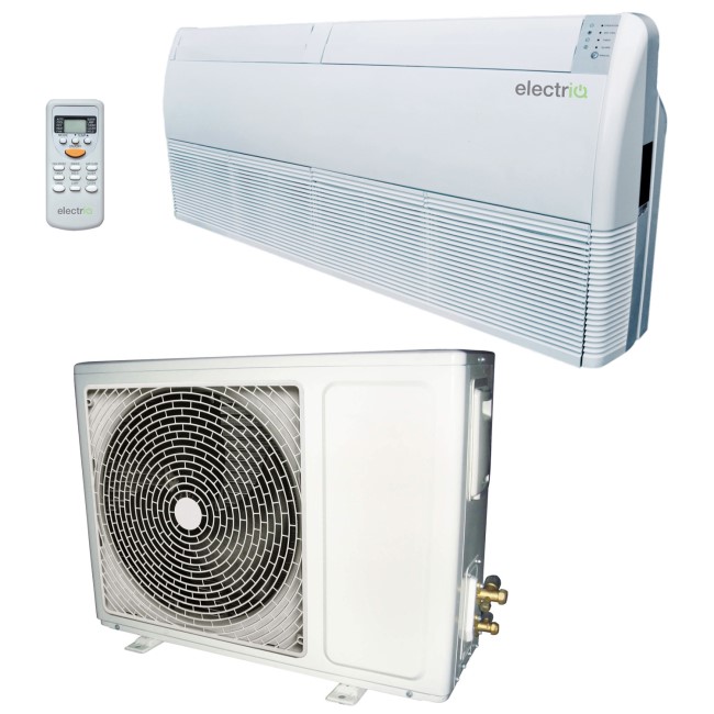 Refurbished electriQ 18000 BTU 5.3kW Floor Ceiling Wall mounted Air Conditioner with Heat Pump