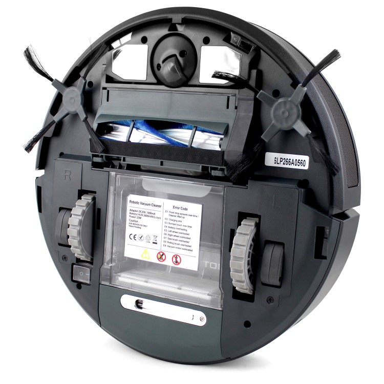 GRADE A1 - electriQ Pet Robot Vacuum Cleaner with Wet Mop & WIFI Smart App & HEPA Filter