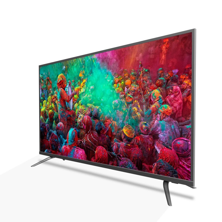 Ex Display -  50" Silver 4K Ultra HD LED Smart TV with Android and Freeview HD