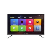 GRADE A1 - electriQ 50" 4K Ultra HD LED Android Smart TV with Freeview HD - Silver