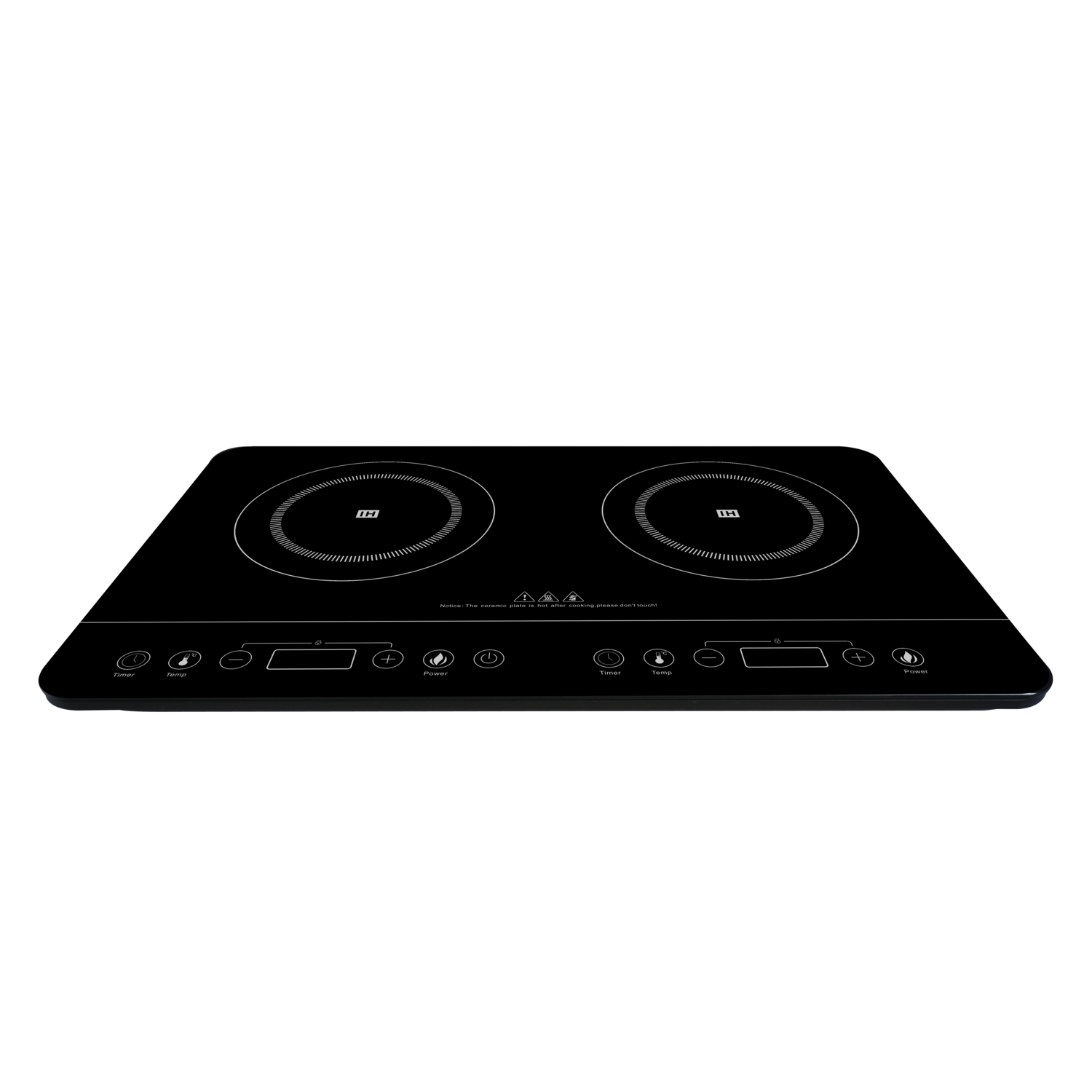 electriQ Portable Touch Control Dual Zone Induction Hob Black 2800W eBay