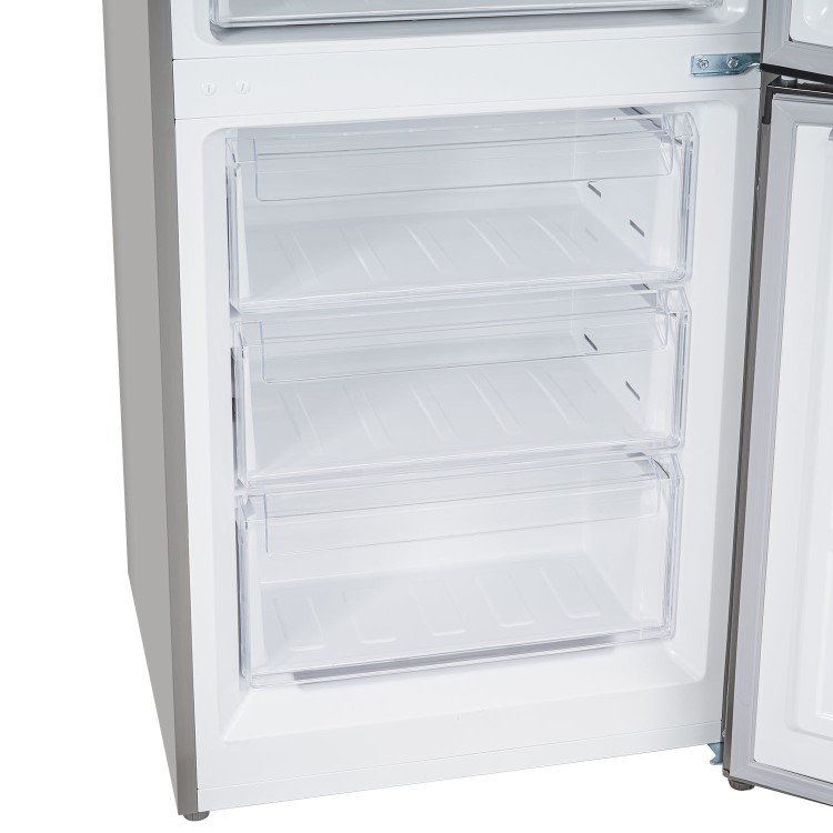 electriQ 326L 70/30 Freestanding Fridge Freezer – Stainless Steel
