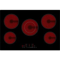electriQ 77cm 5 Zone Touch Control Ceramic Hob