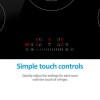 electriQ 77cm 5 Zone Touch Control Ceramic Hob