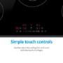 Refurbished electriQ eiqc77v3 77cm 5 Zone Touch Control Ceramic Hob