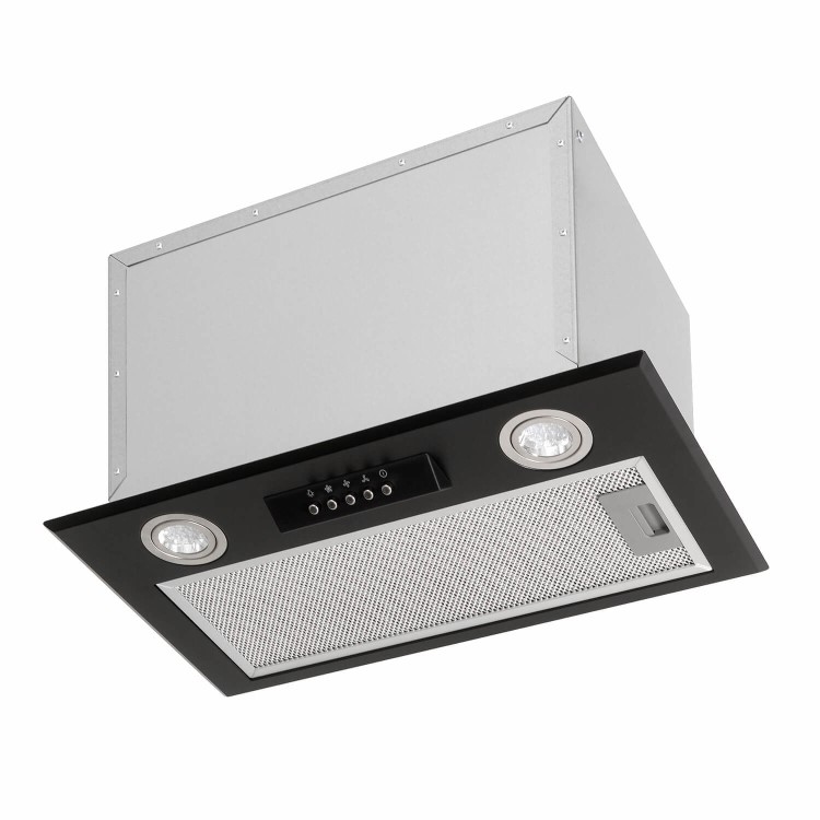 electriQ 52cm Canopy Cooker Hood - Black