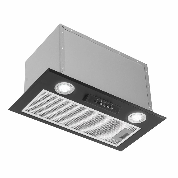 electriQ 52cm Canopy Cooker Hood - Black