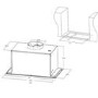 electriQ 52cm Canopy Cooker Hood - Black