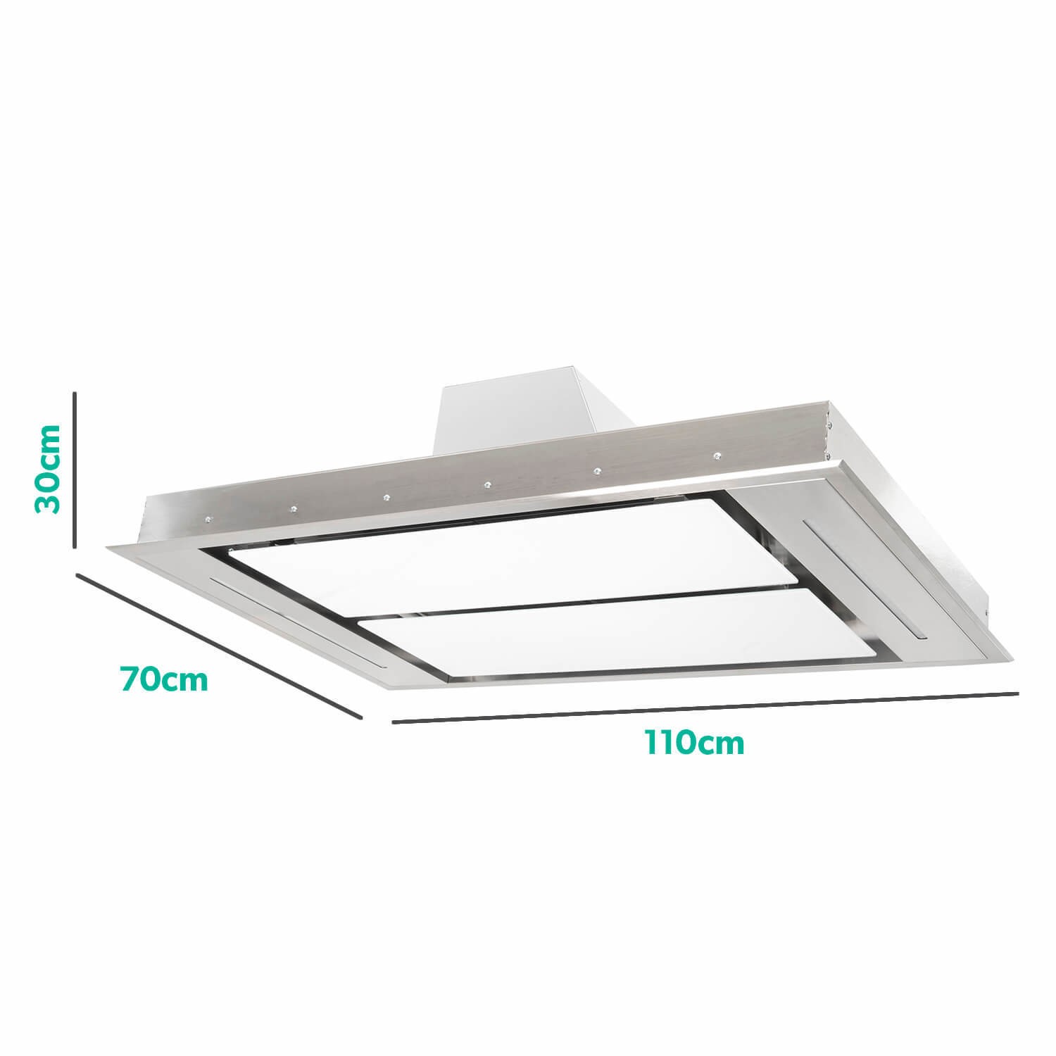 clean stainless steel cooker hood